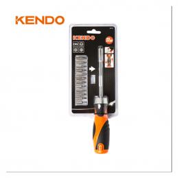 SKI - สกี จำหน่ายสินค้าหลากหลาย และคุณภาพดี | KENDO 21114 ชุดไขควงเปลื่ยนหัว 13ชิ้น/ชุด